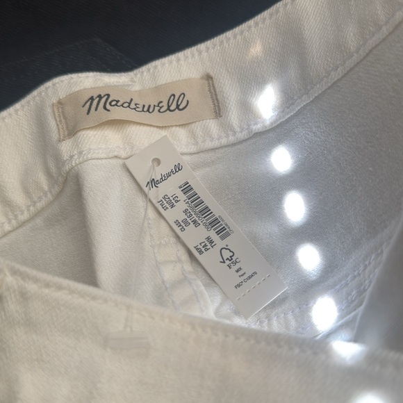 Madewell white The Perfect Vintage Wide-Leg Crop Jean 31p Patch Pocket - Picture 5 of 10